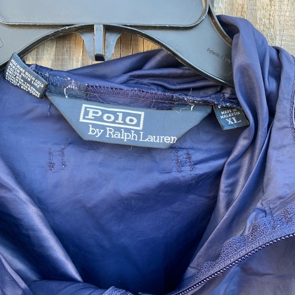 Vintage 90s Polo Golf by Ralph Lauren hooded windbreaker Size XL - Picture 3 of 7